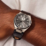Citizen Tsuyosa Automatic Grey Dial Black Leather Strap Watch for Men - NK5010-01H Authentic Buy Shop Now