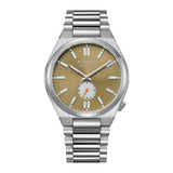 Citizen Tsuyosa Automatic Titanium Yellow Dial Silver Steel Strap Watch For Men - NK5010-51X Authentic Buy Shop Now