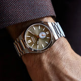 Citizen Tsuyosa Automatic Titanium Yellow Dial Silver Steel Strap Watch For Men - NK5010-51X Authentic Buy Shop Now