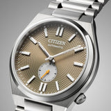 Citizen Tsuyosa Automatic Titanium Yellow Dial Silver Steel Strap Watch For Men - NK5010-51X Authentic Buy Shop Now