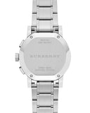 Burberry City Chronograph White Dial Silver Steel Strap Watch For Women - BU9700 Authentic Buy Shop Now
