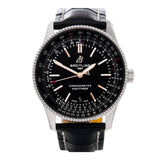 Breitling Automatic 41mm Black Dial Black Leather Strap Watch for Men - A17326241B1P1 Authentic Buy Shop Now