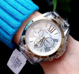 Michael Kors Bradshaw Silver Dial Two Tone Steel Strap Watch for Women - MK5627 Authentic Buy Shop Now