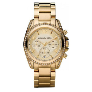 Michael Kors Runway Gold Dial Gold Steel Strap Watch for Women - MK5166 Authentic Buy Shop Now