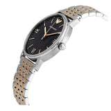 Emporio Armani Kappa Quartz Black Dial Two Tone Mesh Bracelet Watch For Men - AR11228 Authentic Buy Shop Now