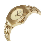 Marc Jacobs Blade Gold Dial Gold Steel Strap Watch for Women - MBM3126 Authentic Buy Shop Now