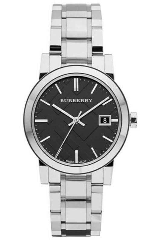 Burberry The City Black Dial Silver Stainless Steel Strap Watch for Women - BU9001 Authentic Buy Shop Now