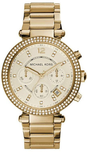 Michael Kors Parker Gold Dial Gold Steel Strap Watch for Women - MK5354 Authentic Buy Shop Now