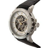 Maserati Ingegno Automatic Black Skeleton Dial Black Leather Strap Watch For Men - R8821119002 Authentic Buy Shop Now