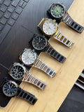 Fossil Everett Chronograph Black Dial Black Steel Strap Watch for Men - FS5797 Authentic Buy Shop Now