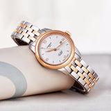 Tissot T Classic Le Locle Automatic Silver Dial Two Tone Steel Strap Watch For Women - T006.207.22.038.00 Authentic Buy Shop Now