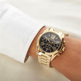 Michael Kors Bradshaw Black Dial Gold Steel Strap Watch for Women - MK5739 Authentic Buy Shop Now