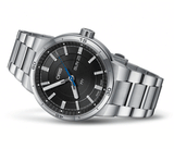 Oris TT1 Day Date Black Dial Silver Steel Strap Watch for Men - 0173577524154-0782408 Authentic Buy Shop Now