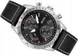 Hugo Boss Aero Chronograph Black Dial Black Leather Strap Watch for Men - 1513770 Authentic Buy Shop Now