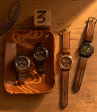 Fossil Bronson Chronograph Brown Dial Brown Leather Strap Watch for Men - FS5857 Authentic Buy Shop Now
