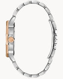 Bulova Octova Crystal Silver Dial Two Tone Steel Strap Watch for Men - 98C133 Authentic Buy Shop Now