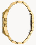 Bulova Crystal Collection Blue Dial Gold Steel Strap Watch for Men - 98C128 Authentic Buy Shop Now