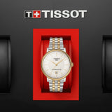 Tissot Carson Premium Powermatic 80 White Dial Two Tone Steel Strap Watch For Men - T122.407.22.031.00 Authentic Buy Shop Now