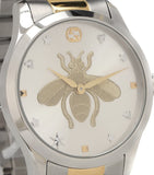 Gucci G Timeless Silver Dial Two Tone Steel Strap Watch For Women - YA1264131 Authentic Buy Shop Now