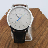 Fossil Minimalist Off White Dial Brown Leather Strap Watch for Men - FS5306 Authentic Buy Shop Now