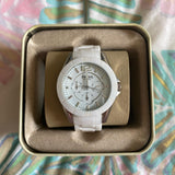 Fossil Ceramic White Dial White Ceramic Strap Watch for Women - CE1002 Authentic Buy Shop Now