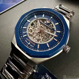 Maserati Stile Automatic Skeleton Silver Dial Silver Steel Strap Watch For Men - R8823142004 Authentic Buy Shop Now