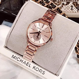 Michael Kors Portia Analog Quartz Rose Gold Dial Rose Gold Steel Strap Watch For Women - MK3839 Authentic Buy Shop Now