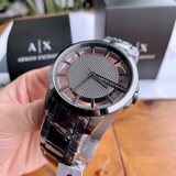 Armani Exchange Hampton Chronograph Skeleton Black Dial Silver Steel Strap Watch For Men - AX2199 Authentic Buy Shop Now