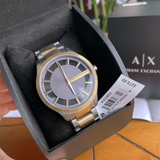 Armani Exchange Hampton Chronograph Grey Dial Two Tone Steel Strap Watch For Men - AX2403 Authentic Buy Shop Now