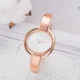 Calvin Klein Impetuos Silver Dial Rose Gold Steel Strap Watch for Women - K4F2N616 Authentic Buy Shop Now