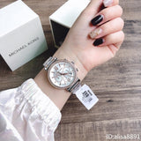 Michael Kors Sofie Chronograph Quartz White Dial Two Tone Steel Strap Watch For Women - MK6558 Authentic Buy Shop Now
