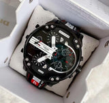 Diesel Mr. Daddy 2.0 Quartz Black Dial Black Nylon Strap Watch For Men - DZ7433 Authentic Buy Shop Now