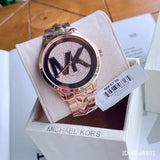 Michael Kors Runway Mercer Quartz Rose Gold Dial Rose Gold Steel Strap Watch For Women - MK6736 Authentic Buy Shop Now
