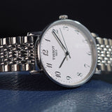 Tissot Everytime Desire Medium Silver Dial Silver Mesh Bracelet Watch For Men - T109.410.11.032.00 Authentic Buy Shop Now