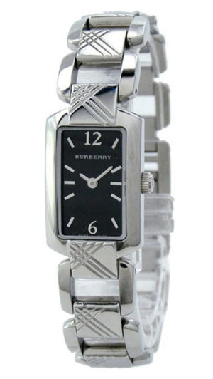 Burberry Signature Quartz Black Dial Silver Steel Strap Watch for Women - BU4210 Authentic Buy Shop Now