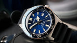 Seiko Prospex Analogue Automatic Diver Blue Dial Black Rubber Strap Watch For Men - SPB053J1 Authentic Buy Shop Now