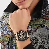 Philipp Plein Hexagon Phantom Black Dial Black Silicone Strap Watch For Men- PWPUA0124 Authentic Buy Shop Now