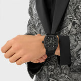 Philipp Plein Hexagon Phantom Black Dial Black Silicone Strap Watch For Men- PWPUA0624 Authentic Buy Shop Now