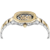 Philipp Plein High-Conic Automatic Gold Dial Two Tone Steel Strap Watch For Men - PWRAA0323 Authentic Buy Shop Now