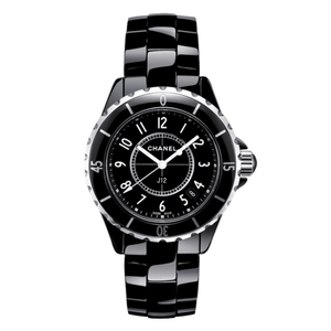 Chanel J12 Quartz Ceramic Black Dial Black Steel Strap Watch for Women - J12 H0682 Authentic Buy Shop Now