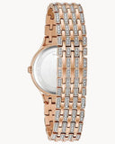 Bulova Crystal Collection Silver Crystals Dial Two Tone Steel Strap Watch for Women - 98L235 Authentic Buy Shop Now