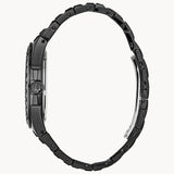 Bulova Crystal Collection Phantom Black Dial Black Steel Strap Watch for Men - 98A240 Authentic Buy Shop Now