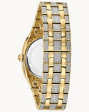 Bulova Phantom Crystal Silver Dial Two Tone Steel Strap Watch for Men - 98B323 Authentic Buy Shop Now