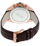 Hugo Boss Driver Chronograph Brown Dial Brown Leather Strap Watch For Men - HB1513093 Authentic Buy Shop Now