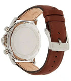 Michael Kors Gage Chronograph Blue Dial Brown Leather Strap Watch For Men - MK8362 Authentic Buy Shop Now