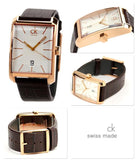 Calvin Klein Window Silver Dial Brown Leather Strap Watch for Men - K2M21620 Authentic Buy Shop Now