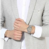Armani Exchange Drexler Chronograph Grey Dial Grey Steel Strap Watch For Men - AX2603 Authentic Buy Shop Now