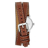 Burberry Utilitarian White Dial Brown Leather Strap Watch for Women - BU7848 Authentic Buy Shop Now