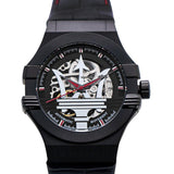 Maserati Potenza Automatic Black Dial Black Leather Strap Watch For Men - R8821108008 Authentic Buy Shop Now