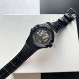 Maserati Potenza Automatic Black Dial Black Leather Strap Watch For Men - R8821108009 Authentic Buy Shop Now